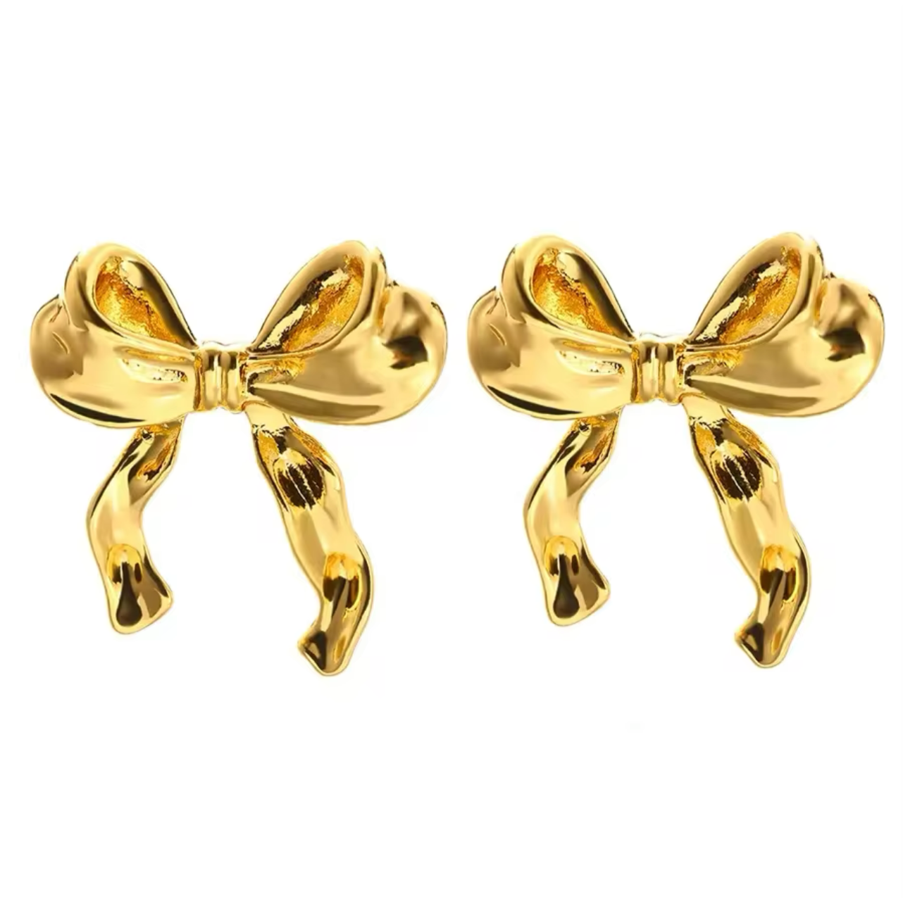 Angels Bow Stud Earrings