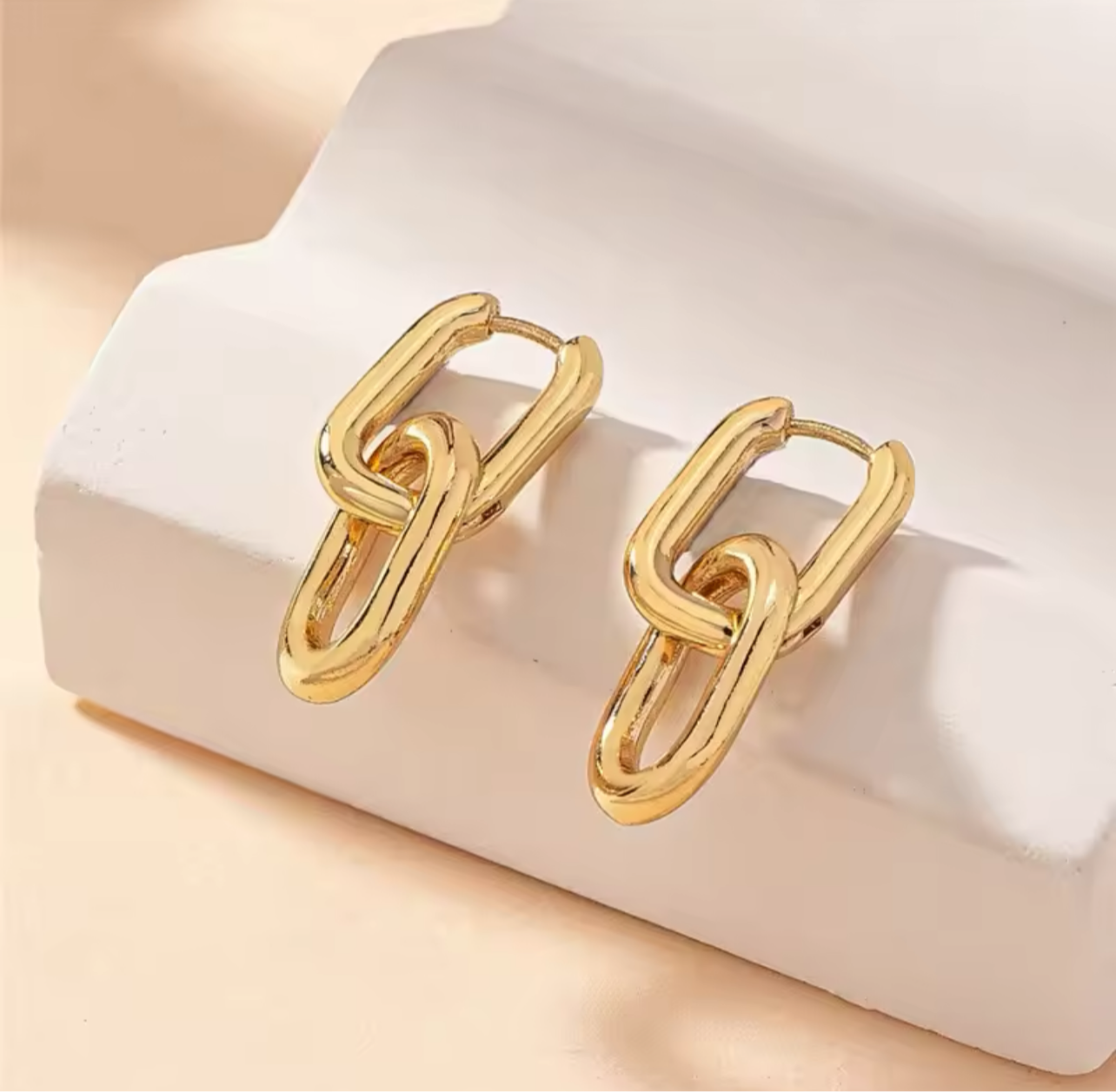 Hanah Gold Huggie ST Earrings