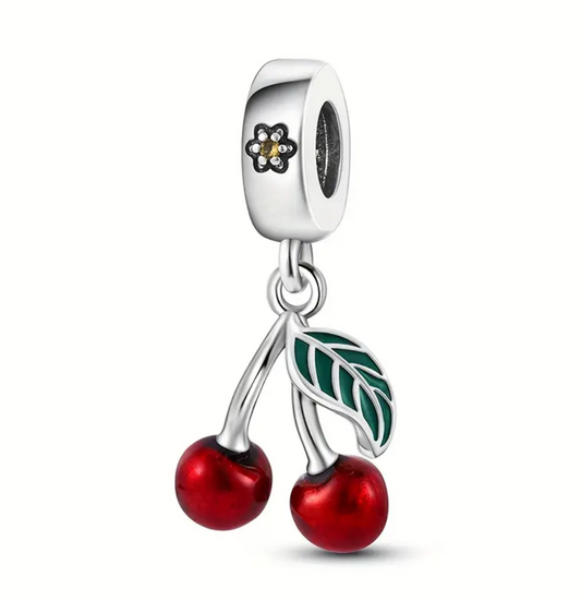 925 Silver Cherry Charm