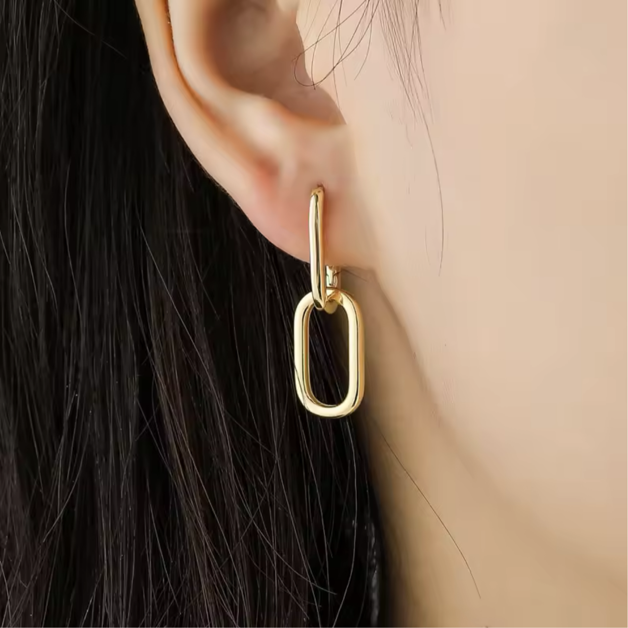 Hanah Gold Huggie ST Earrings