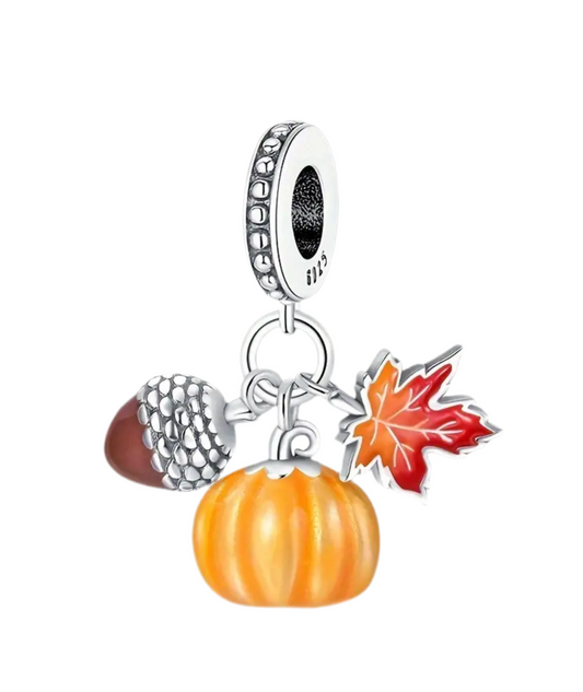 925 Silver Autumn Fall Season Charm