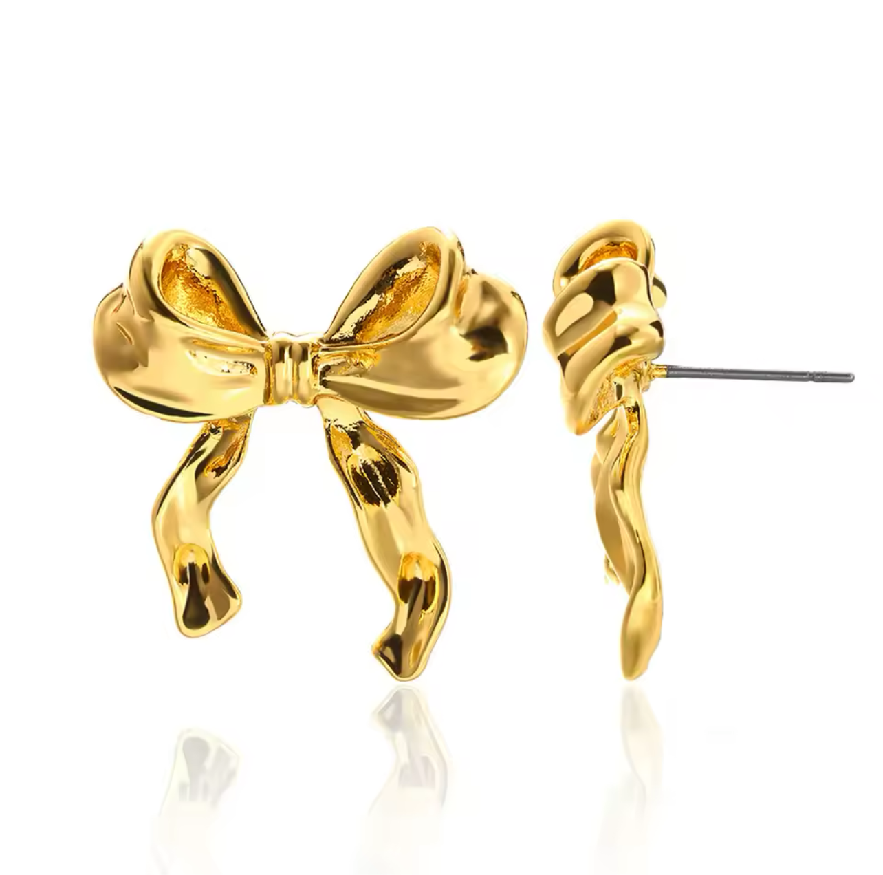 Angels Bow Stud Earrings