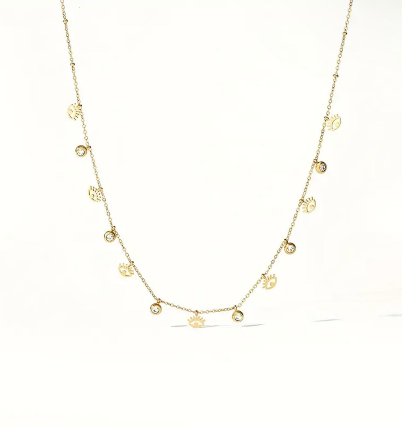 Evil Eye CZ ST Necklace