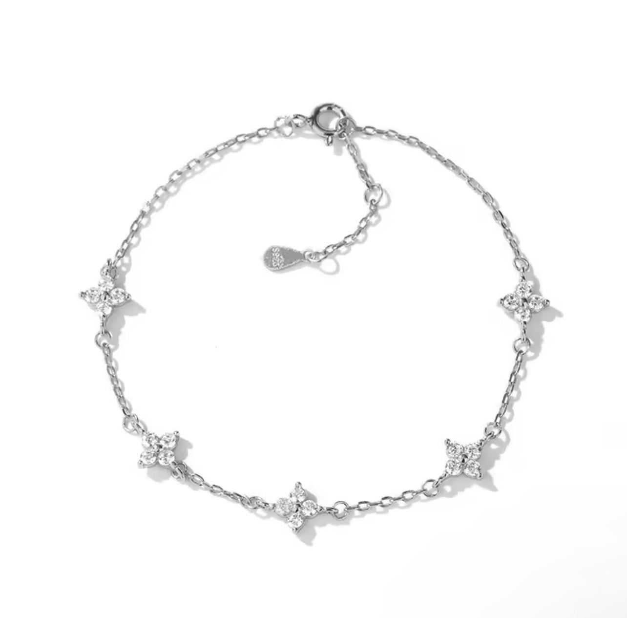 925 Silver Selena Flower Bracelet