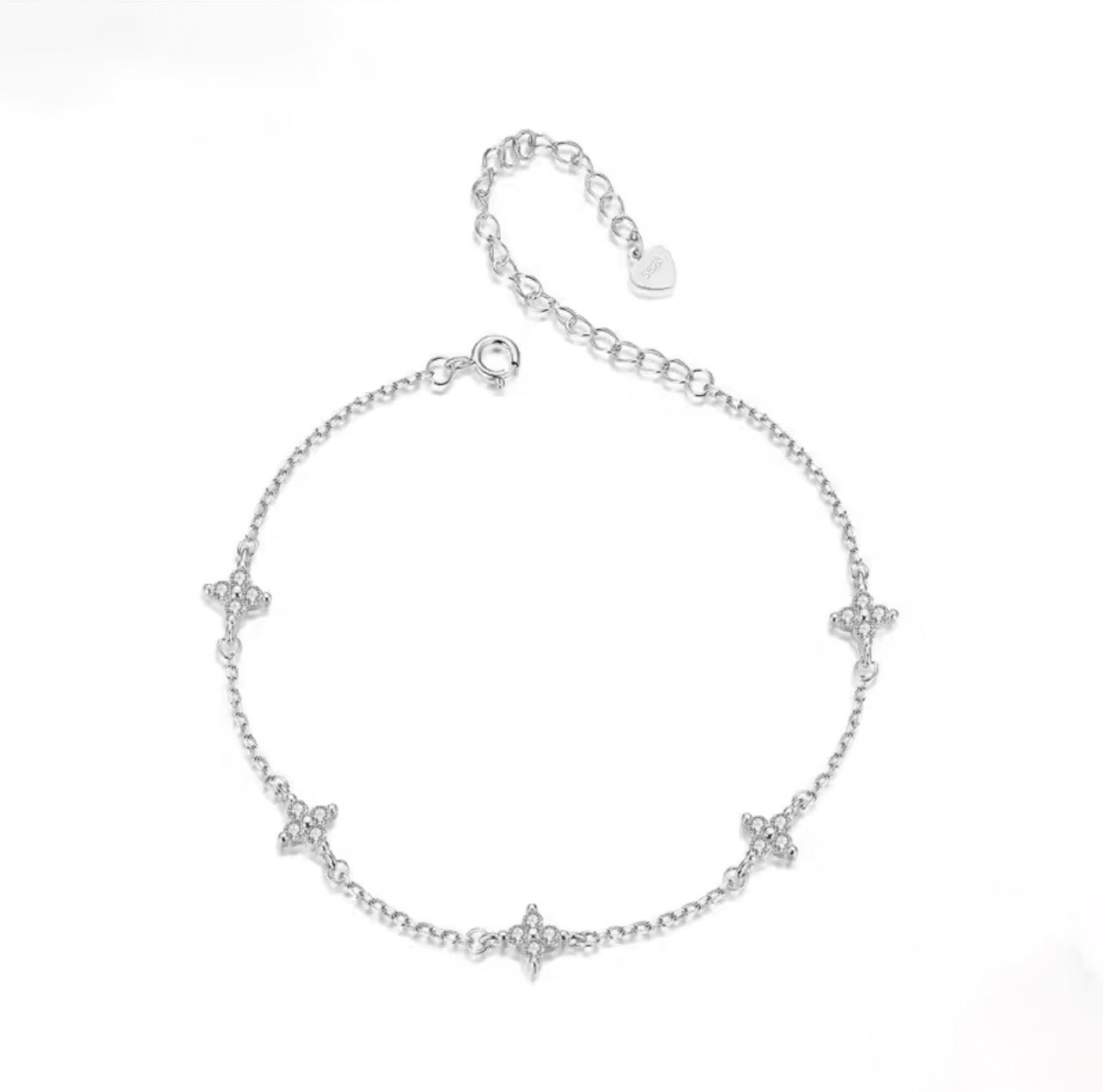 925 Silver Selena Flower Bracelet