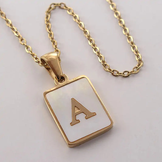 Madreperol Initial Letter Necklace